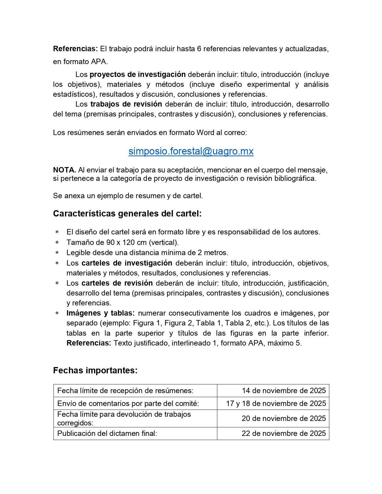 Convocatoria actual Exposicion carteles VIII Simposio Forestal 2025_page-0003