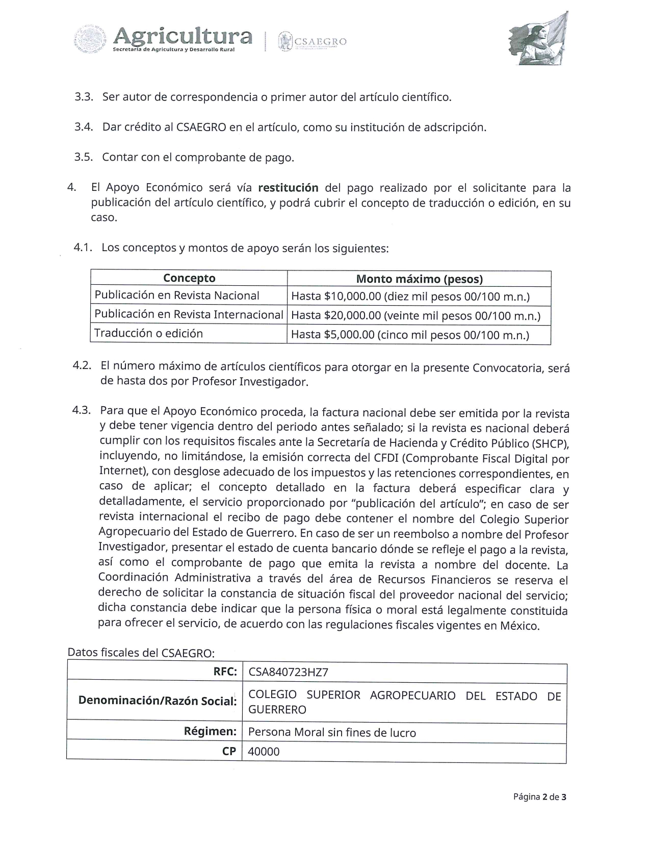 Convocatoria para el Apoyo Económico para la Traducción o Edición y Publicación de Artículos Científicos 2026-2