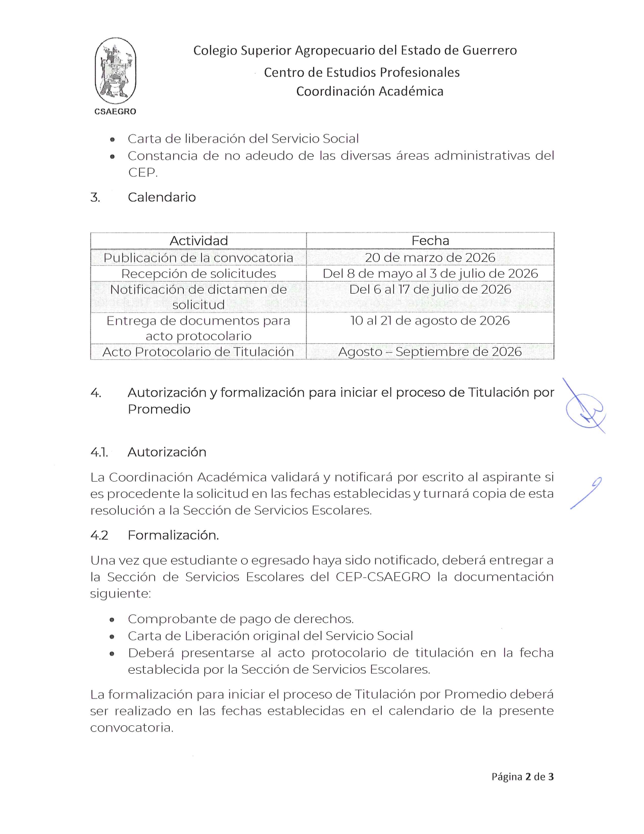 Convocatoria de Titulacion por Promedio 2026_2